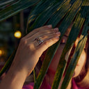 Ring Livigno multifarvet - Forgyldt - str. 50