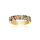 Ring Livigno multifarvet - Forgyldt - str. 50
