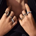 Ring Carrara - med hvide zirkoner