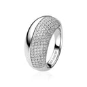 Ring - Sølv Sterling Sølv med hvide zirkoner