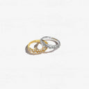 Ring Cristallo Piccolo - 18 karat forgyldt, med hvide zirkoner