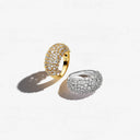 Ring Cristallo Grande - med hvide zirkoner