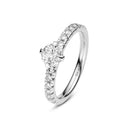 Ring Venice Solitaire Altro - 14 kt hvidguld med 0.80 ct lab-grown diamanter