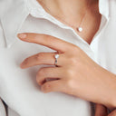 Ring Venice Solitaire Altro - 14 kt hvidguld med en 1.00 ct lab-grown diamant