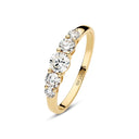 Ring Tiara - 14k guld  med 0.67 ct lab-grown diamanter