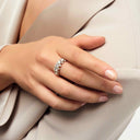 Ring Fior - 14k hvidguld med 1.22 ct lab-grown diamanter