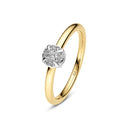 Ring Rome - 14 kt hvidguld med 0.09 ct lab-grown diamanter