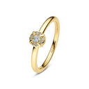 Ring Rome - 14 kt guld med 0.09 ct lab-grown diamanter
