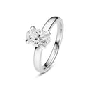 Ring Grace Ovale Solitaire - 14 kt hvidguld med en 1.00 ct lab-grown diamant