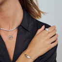 Ring Goccia Piccolo - med hvide zirkoner.