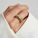 Ring Riva – 18k forgyldt, med en poleret overflade