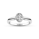Ring Sardinien Ovale Piccolo – Sølv, med hvide zirkonia
