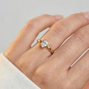 Ring Sardinien Ovale Piccolo – 18k forgyldt, med hvide zirkonia