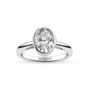 Ring Sardinien Ovale Grande – Sølv, med hvide zirkonia