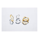 Ellera Waves Ring - med hvide zirkoner