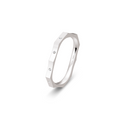 Emma vielsesring 18 karat hvidguld m. 0,055 ct.