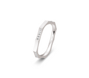 Emma vielsesring 8 karat hvidguld m. 0,138 ct.