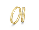 Hello vielsesring 14 karat guld m. 0,149 ct.