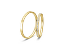 Hello vielsesring 18 karat m. 0,143 ct.