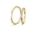 Hello vielsesring 18 karat guld m. 0,143 ct.
