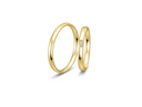 Hello vielsesring 8 karat guld m. 0,017 ct.
