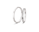 Hello vielsesring 8 karat hvidguld m. 0,143 ct.