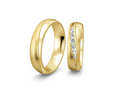 Infinity2 vielsesring 14 karat guld m. 0,195 ct.