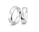 Infinity2 vielsesring 18 karat hvidguld m. 0,56 ct.