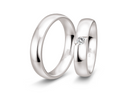 Infinity2 vielsesring 8 karat hvidguld m. 0,10 ct.