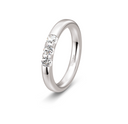 MEMOIRE vielsesring 18 karat hvidguld m. 0,30 ct.