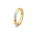 Memoire vielsesring 8 karat guld m. 0,360 ct.