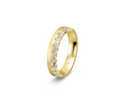 Memoire Seitlich vielsesring 8 karat guld 0,380 ct.