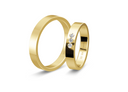 18 karat guld vielsesringe m. 3 x 0,025 ct. - P1