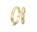 14 karat guld vielsesringe m. 1 x 0,025 ct. - P2