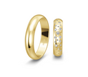 14 karat guld vielsesringe m. 0,225 ct. - P2
