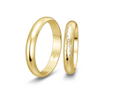 18 karat guld vielsesringe m. 0,049 ct. - P2