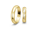 8 karat guld vielsesringe m. 0,113 ct. - P2