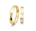 8 karat guld vielsesringe m. 0,049 ct. - P4