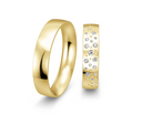 8 karat guld vielsesringe m. 0,225 ct. - P4