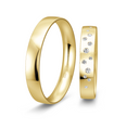 8 karat guld vielsesringe m. 0,113 ct. - P4