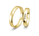 18 karat guld vielsesringe m. 3 x 0,025 ct. - P5