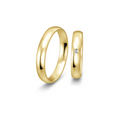 8 karat guld vielsesringe m. 1 x 0,025 ct. - P6