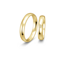 8 karat guld vielsesringe m. 0,017 ct. - P6