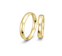 8 karat guld vielsesringe m. 1 x 0,025 ct. - P7