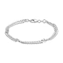BNH - Sølv singaporekæde armbånd