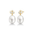 Treasure Earrings White Pearl
