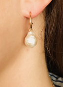 Baroque pearl creol - Sølv