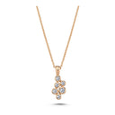 14kt. BUBBLES vedhæng 0,17ct W-si