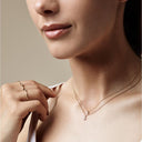 14kt. OLIVIA halscollier med 0,04ct. W-si