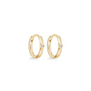 Julie Sandlau - Purity Mini Hoop Top Wesselton Diamond
